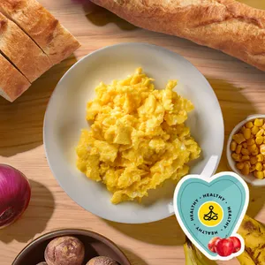 Huevos con jamón y queso