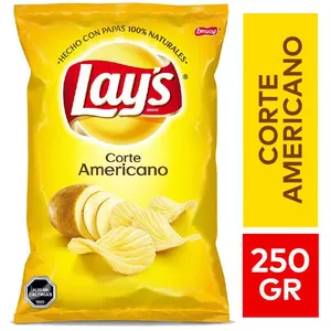 Papas Lays corte americano 250Gr