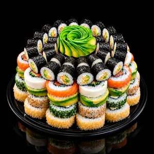 Torta Sushi 60 Piezas Clásica
