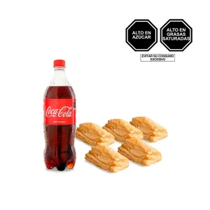 Pack (5 Empanada Mixta + 1 Coca Cola x 1 Lt)