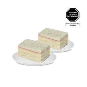 Pack (2 Triple De Jamon Queso Y Pollo)