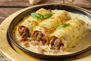 Canelones Stroganoff al Chef Giorgio