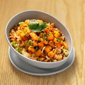 Arroz frito camarón