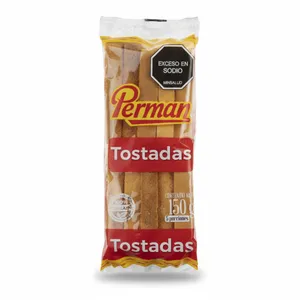 Tostada blanca perman x 10 und x 150 grs
