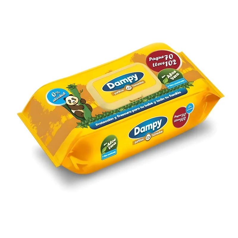 PAÑITOS HUMEDOS DAMPY ALOE VERA 102UNI PAÑITOS HUMEDOS DAMPY ALOE VERA 102UNI