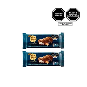 Pack 2 Helado Frio Rico Vainilla Paleta 93 Ml