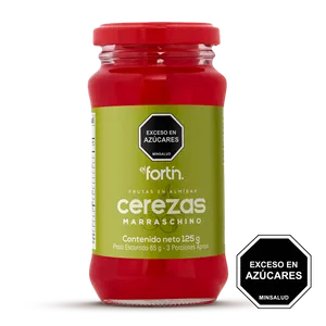 Cerezas marraschino el fortin en almibar x 125 grs Cerezas marraschino el fortin en almibar x 125 grs