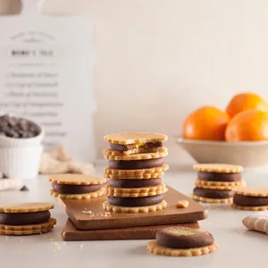 Galletas Sablé Chocolate Naranja SIN AZÚCAR