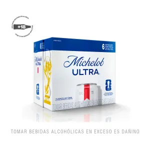 Cerveza Michelob Ultra Sleek Six Pack Lata 355ml