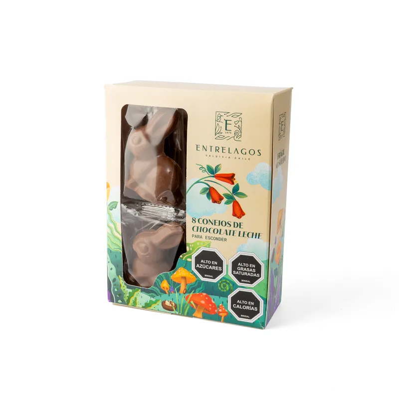905 -Conejos de chocolate 8 unidades. 200 gr.