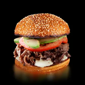 Roasted prime beef avocado