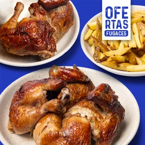 1/2 Pollo a Solo S/.9.90 Con Papas