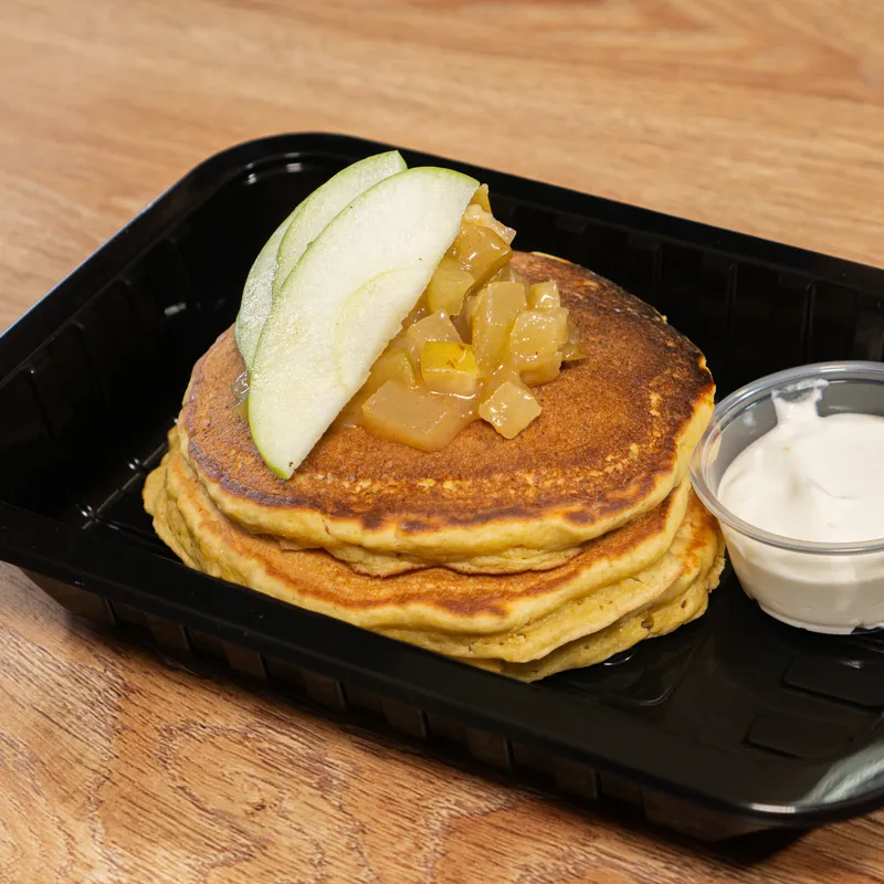 Hotcakes de avena con platano