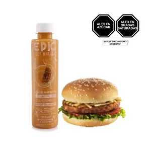 Pack (1 Hamburguesa Pollo + 1 Jugo Epic Mango Maracuya x 250 Ml)