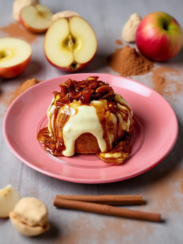 Cinnamon Roll Pie de Manzana Cinnamon Roll Pie de Manzana