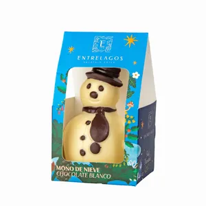 820 - Mono de nieve chocolate blanco 90 gr.