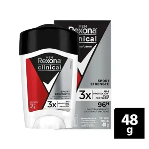 Desodorante crema rexona men clinical sport strength x 48 grs