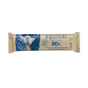 Barra chocolate orgánico 80% equiori 11 gr