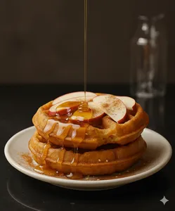Protein waffles manzanela