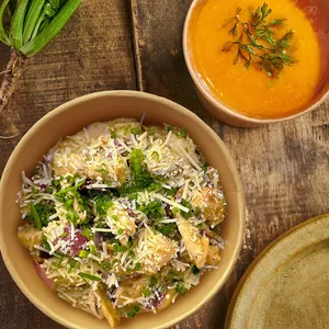 Combo Pollo Parmesano y Sopa