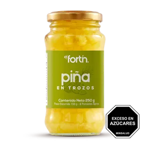 Piña en trozos el fortin x 250 grs Piña en trozos el fortin x 250 grs