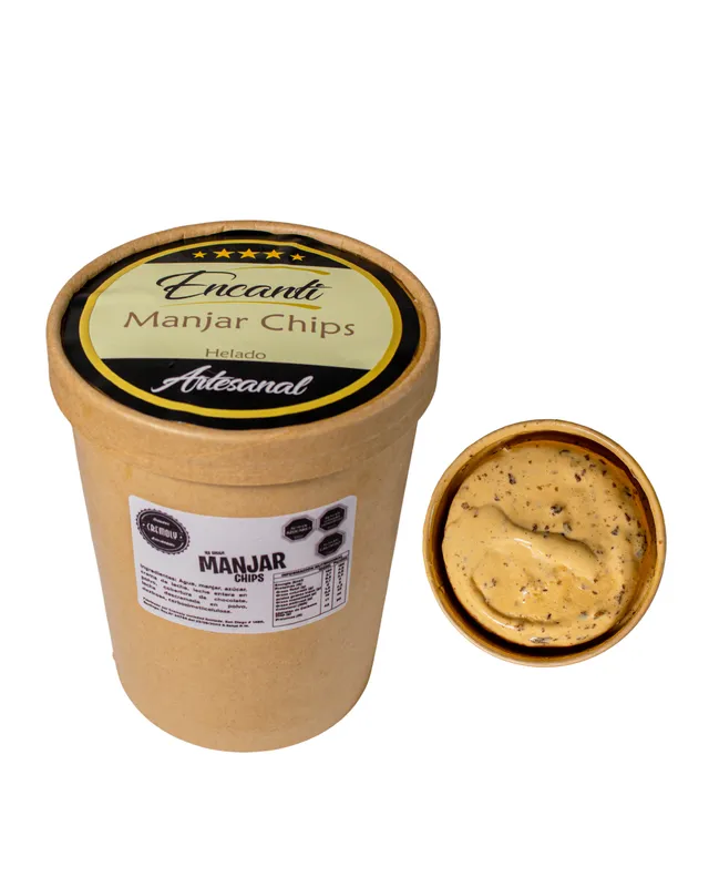 Helado de Manjar Chip Artesanal Encanti 1 lt