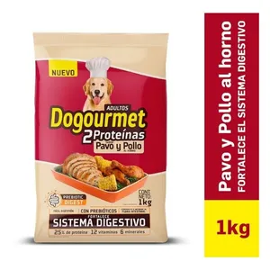 Concentrado dogourmet 2 proteínas pollo pavo x 1 kg adultos