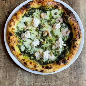 Pizza Gamberi Stracciatella