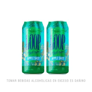 Pack (2 Rtd Loop By Psyco Apple Shot X 355 Ml)