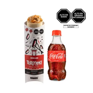 Pack (1 Enrollado tipo Teriyaki + 1 Coca Cola S.A. 300 ml)