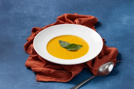 Crema de porotos con mazamorra