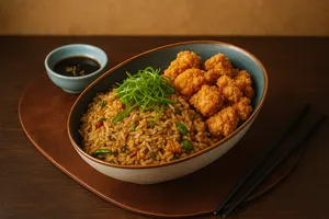 Chicharrón de Pollo + Arroz Nikkei