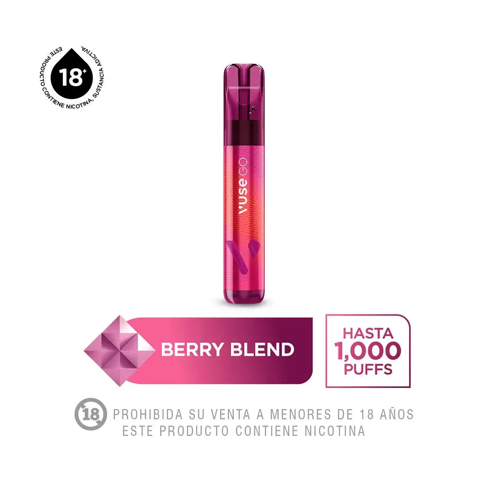 como funciona vuse go Berry Blend Vuse Go Vuse Go Reload Vape Pen – Ecigwizard Vuse Go Vapeador Berry  Blend 1,000 puffs - Tambo