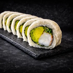 Rolls cubierto de queso crema ( proteina a eleccion)