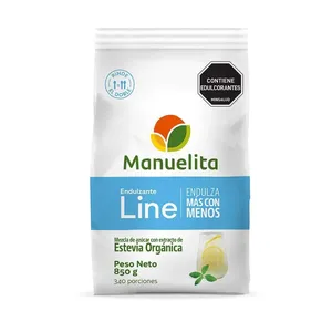 Endulzante manuelita line blanca x 850 estevia orgánica
