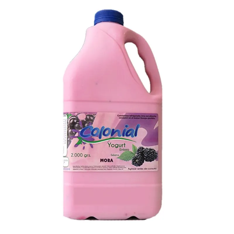 Yogurt colonial dulce de mora x 2000 grs Yogurt colonial dulce de mora x 2000 grs