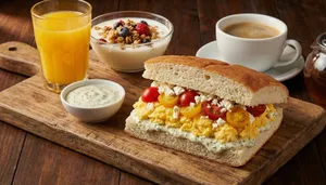 Americano Pan de Miga, Huevos, Queso Fresco...