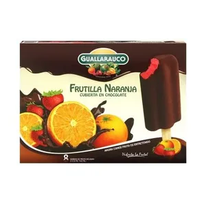 Helado guallarauco frutilla naranja cubierta chocolate unidad guallarauco 62 gr