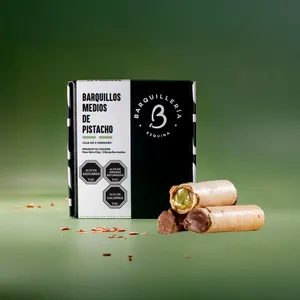 Barquillos Medios de Pistacho Caja de 3u