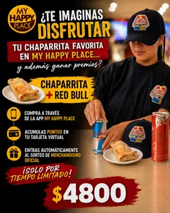 Combo Chaparrita + Redbull