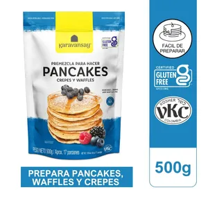 Premezcla pancakes karavansay 500 g crepes y waffles