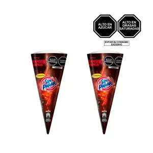 Pack 2 Helado Donofrio Sin Parar Stranger Things Cono X 124 Ml