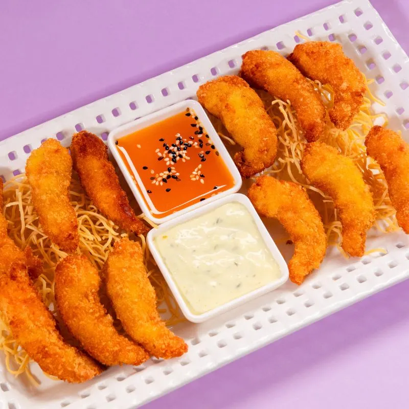 Langostinos al panko