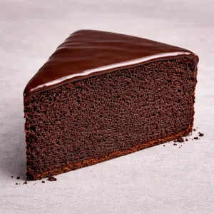 Trozo de queque chocolate