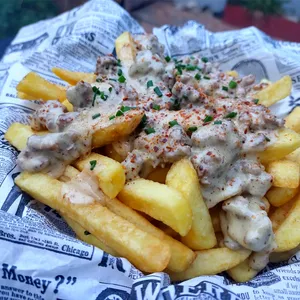 Cream meat fries