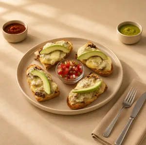 Dried beef Molletes Dried beef Molletes