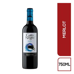VINO SAN PEDRO GATO NEGRO MERLOT X 750 ML