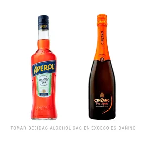 Pack Aperol X 750 Ml + Cinzano Pro Spritz X 750 Ml