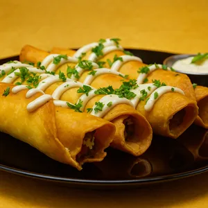 Flautas de pollo