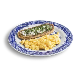 Huevos revueltos con huarache